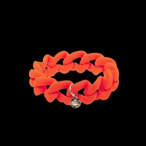 Marc Jacob's orange silicone bracelet